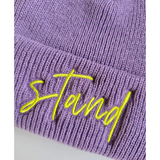 STAND Lilac Recycled Knit Beanie