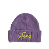 Kids Lilac Knit Beanie - Tiny STAND