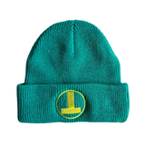 Kids Teal Knit Beanie - Tiny STAND