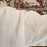 CROSS FLEECE SWEATER - GREEN ON NATURAL (Premium)