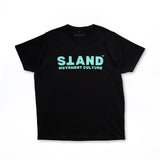 STAND Men's Crew Organic Tee - Green on Black