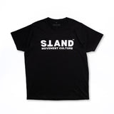 STAND Men's Crew Organic Tee - White on Black