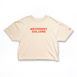 STAND Women's Box Tee Bone - Movement Culture Red