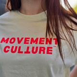 Women's Box Tee Bone - Movement Culture Red