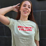 Women's Box Tee Bone - Movement Culture Red