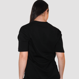 STAND Women's Crew Organic Tee - Green on Black (Premium thick cotton)